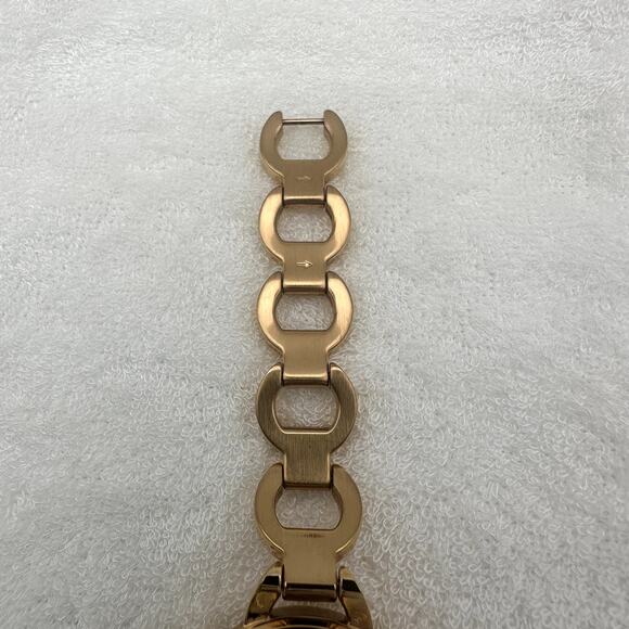 Caravelle New York Rose Gold Tone Crystal Bezel Bracelet Watch Roman Dial 44L163 main image 4